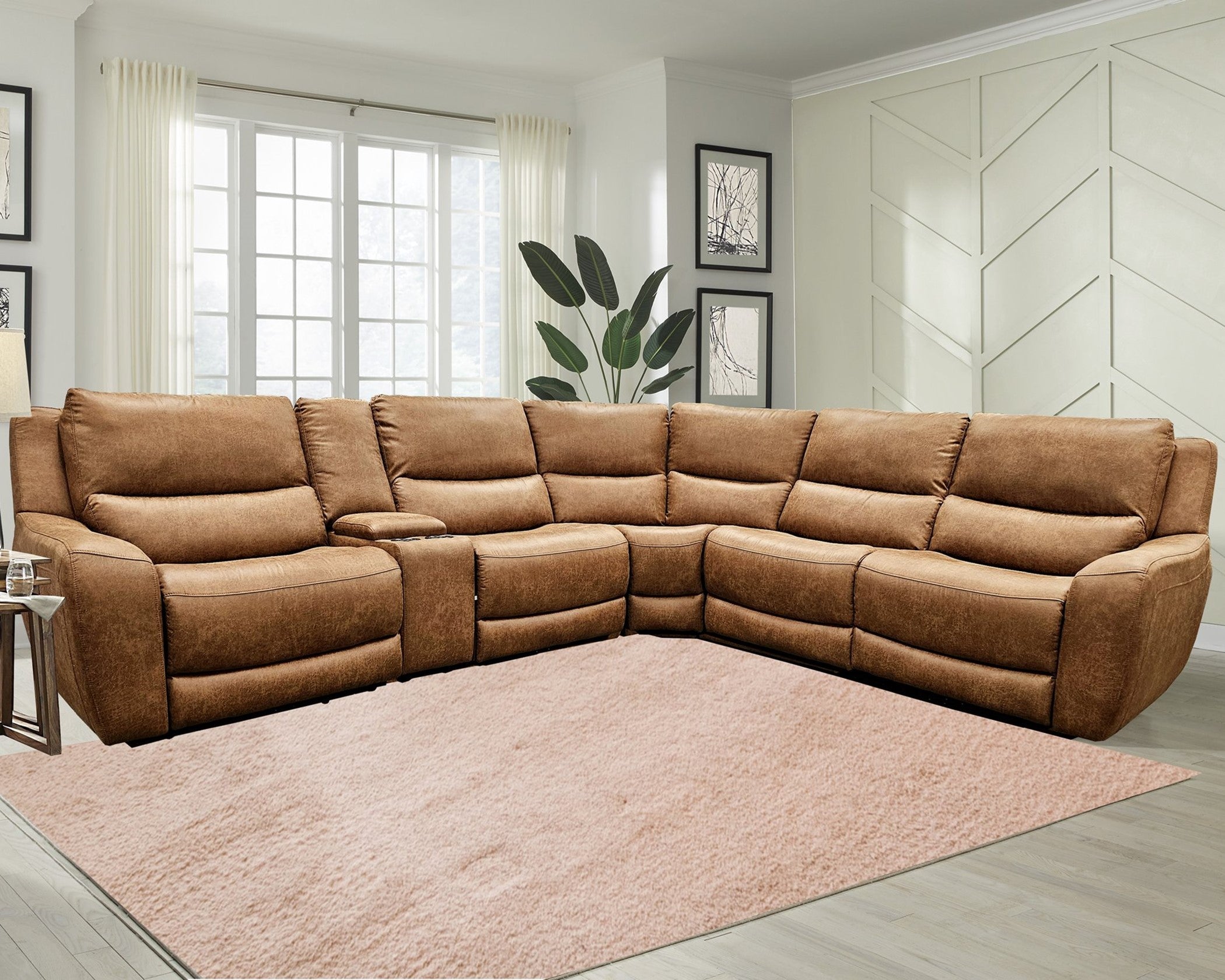 70777 Texas Brown Power Sectional