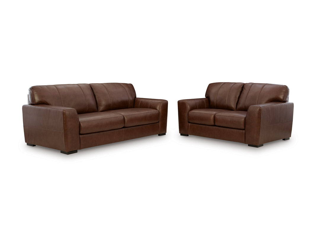 Ashley 729-07 Sofa & Loveseat Set (TOP-GRAIN Leather)