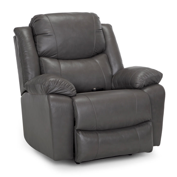 9534 Caesar in LM9204 Antigua Dark Gray Leather by Franklin Corp