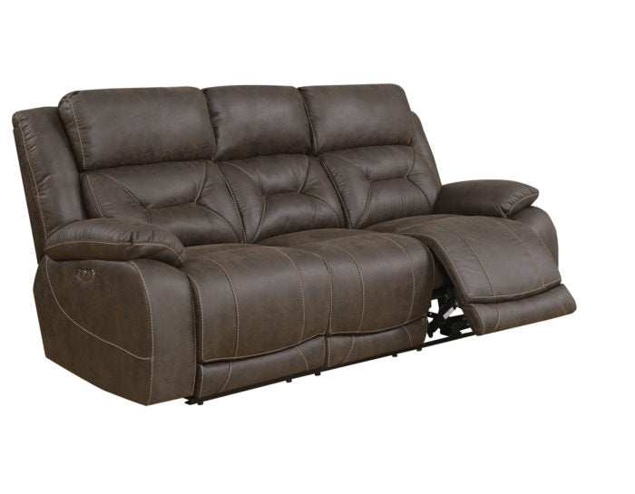 Aria Saddle Brown 3 Piece Dual Power Motion Set(Sofa, Loveseat & Chair) from Steve Silver