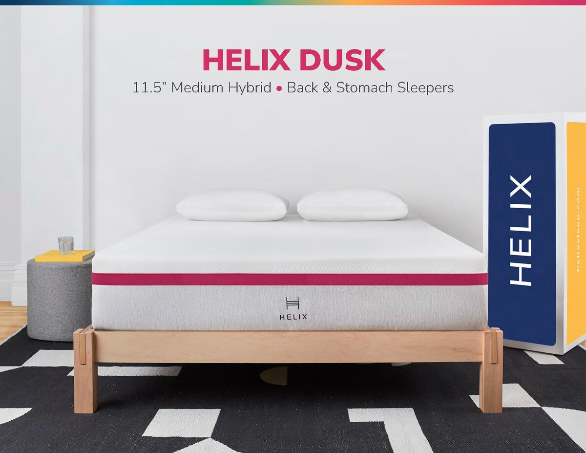 Helix Dusk Core with GlacioTex 11.5 in Medium Hybrid Mattress