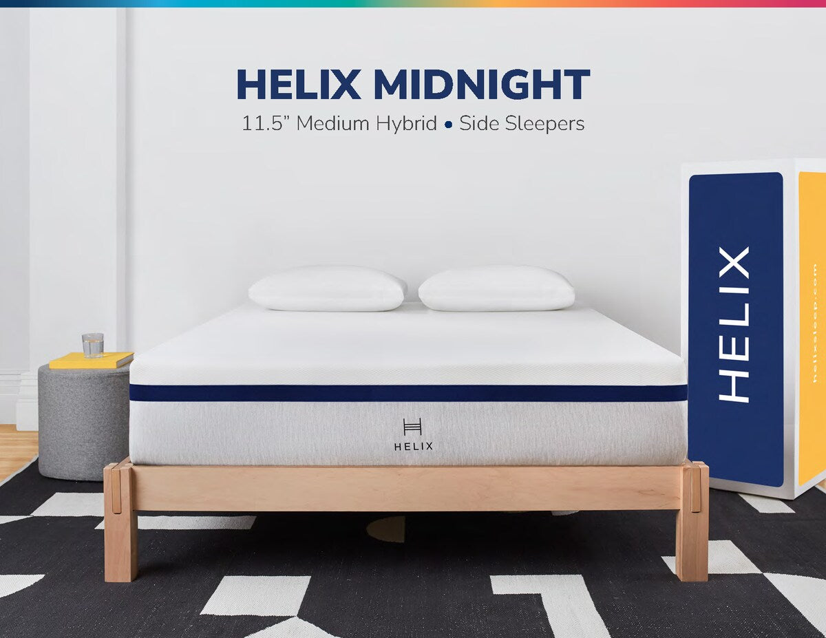 Helix Midnight Core with GlacioTex 11.5 in Medium Hybrid Mattress