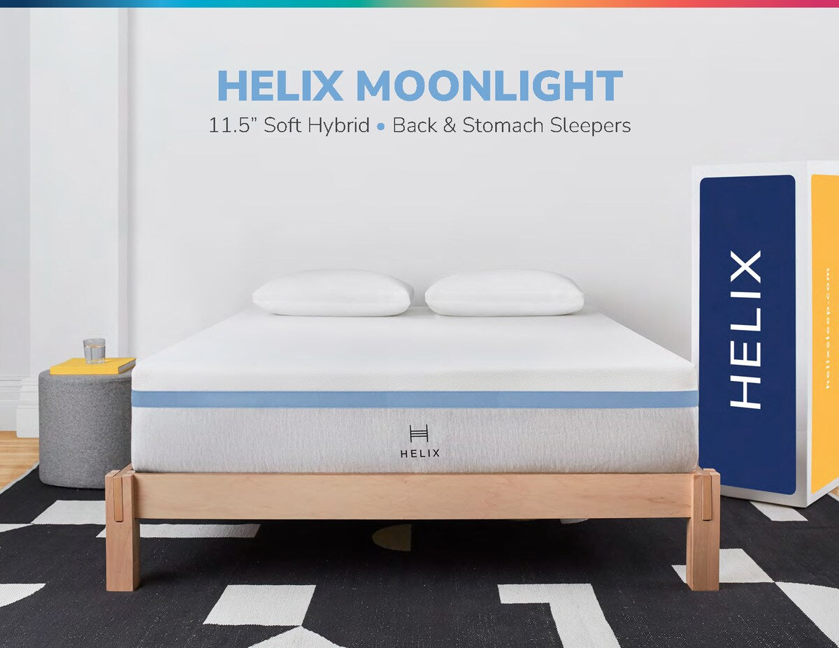 Helix Moonlight Core with GlacioTex 11.5 in Soft Hybrid Mattress