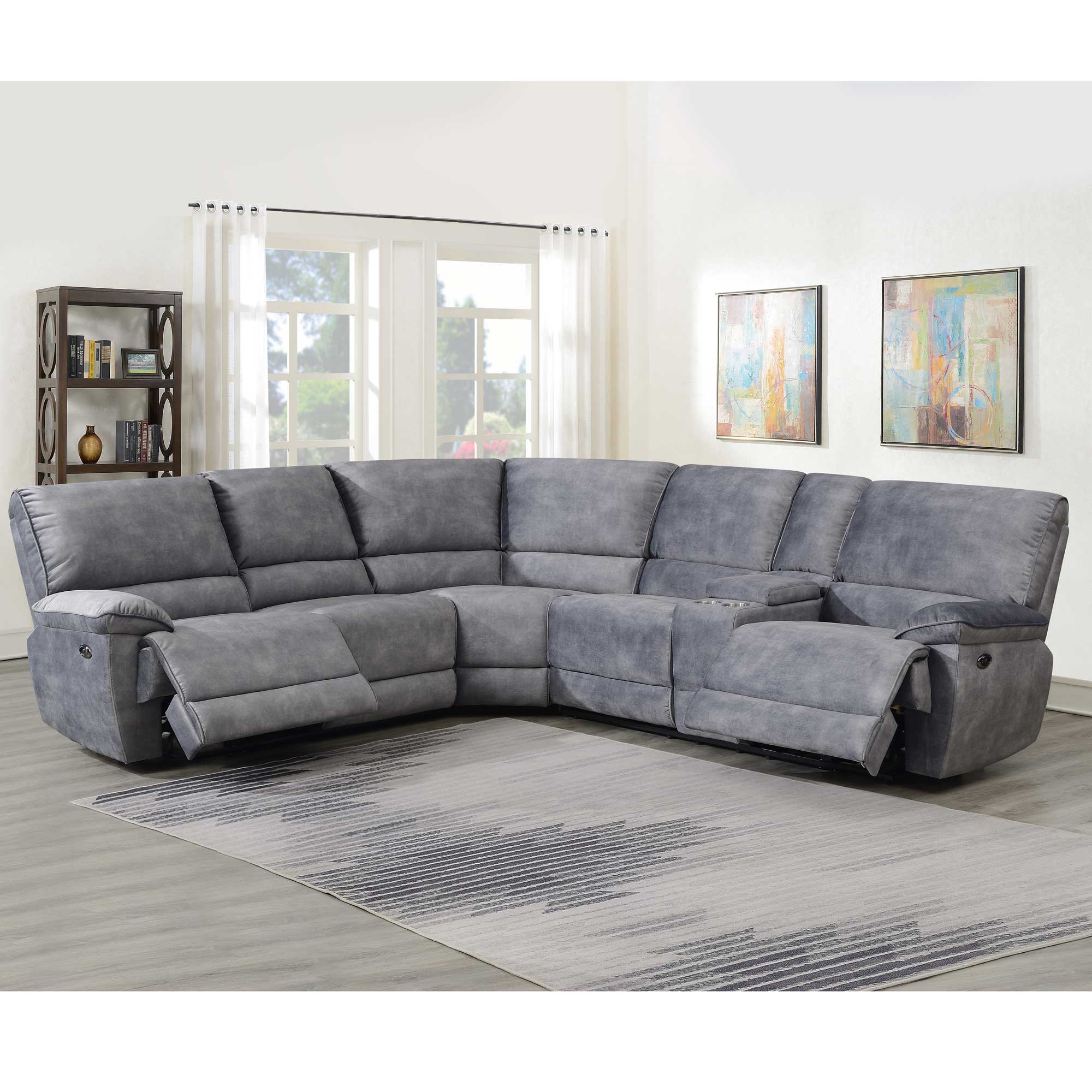 SIMONE 3-PIECE POWER RECLINING SECTIONAL by Steve Silver