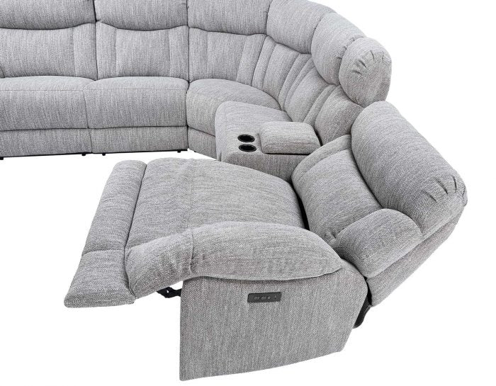 Park City 6-Piece Dual-Power Sectional by Steve Silver