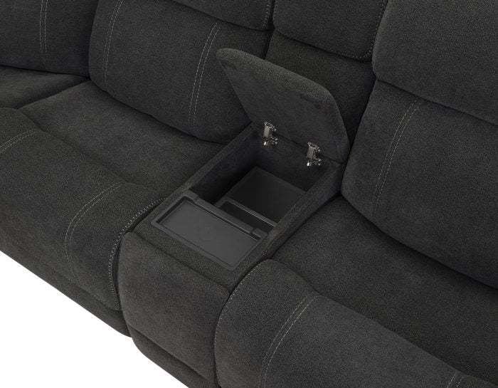 Seattle 3-Piece Dual-Power Reclining Sectional w/Dual Wireless-Charging Consoles by Steve Silver