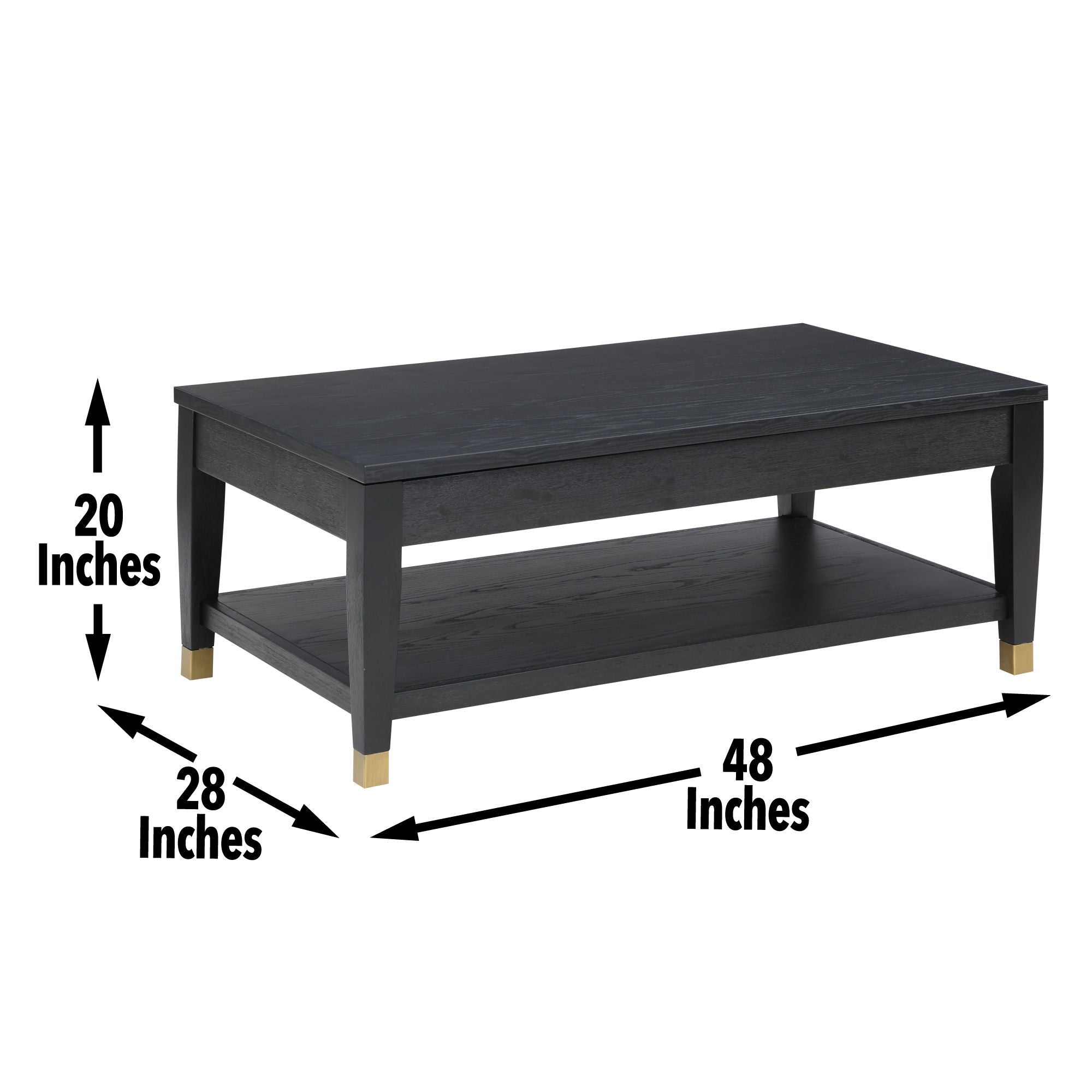 Yves - Lift-Top Coffee Table - Black