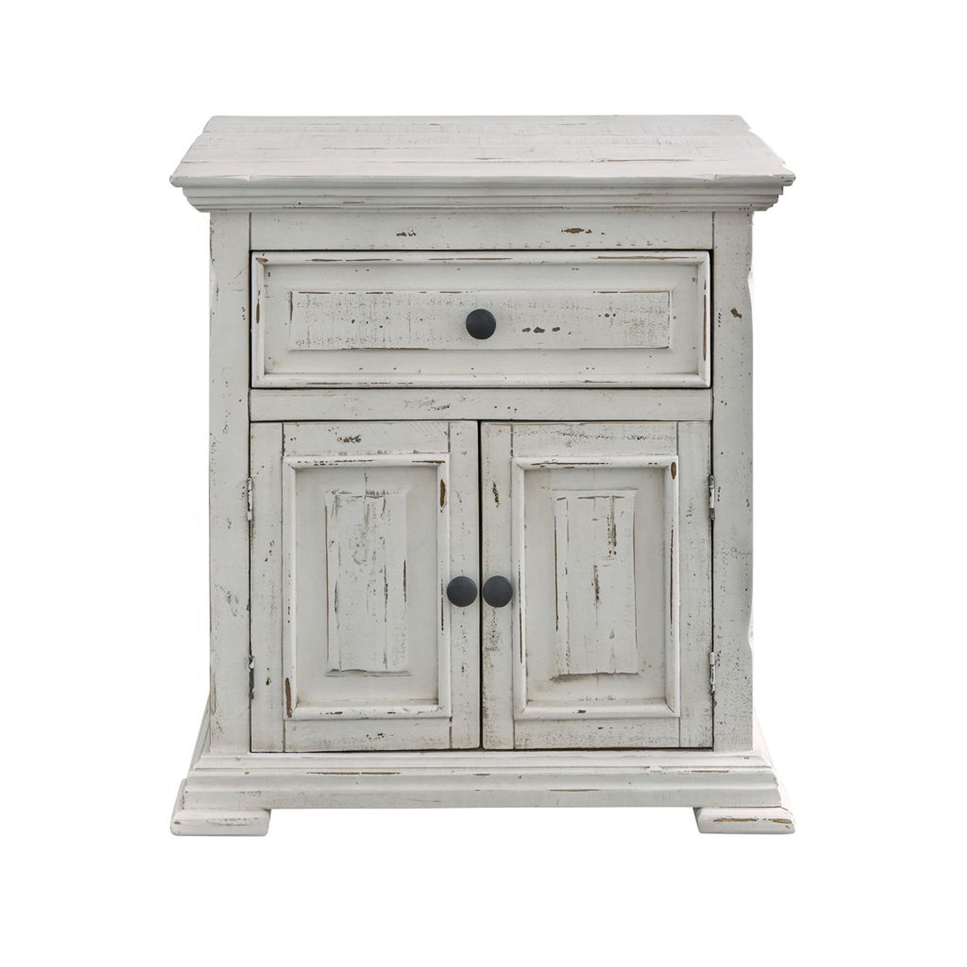 Olivia White Rustic Bedroom Set from Elements Furniture - Solid Wood