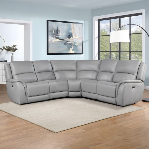 Alexandria - Leather Power Sectional
