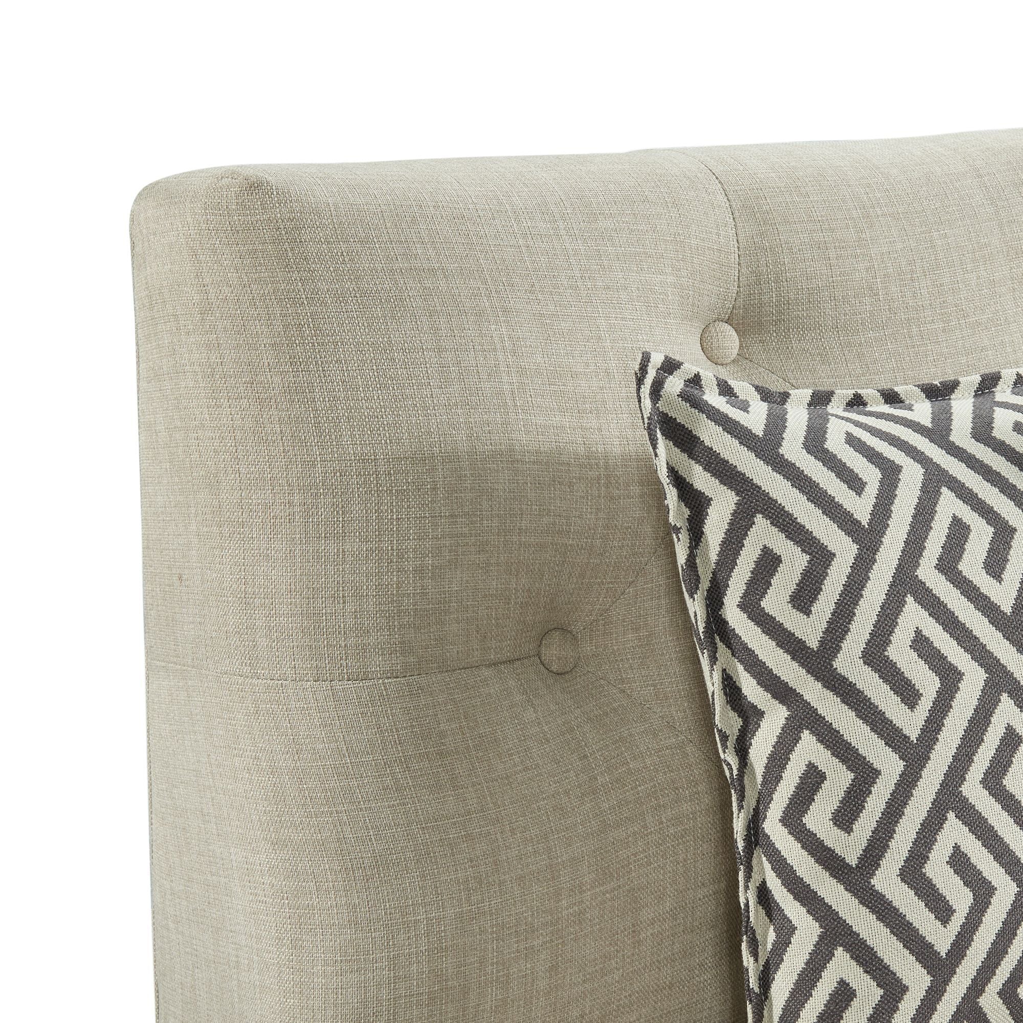 Maddox - Sofa With Seven Pillows - Beige