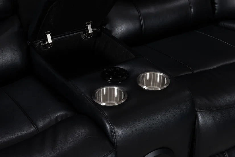 S8686 Turbo (Black) Sectional - Blue Tooth Speakers