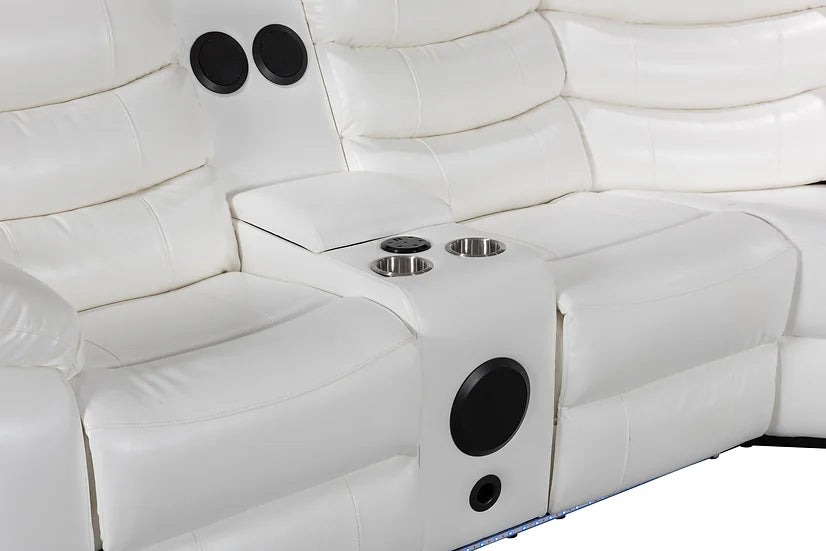 S8686 Turbo (White) Sectional - Bluetooth Speakers