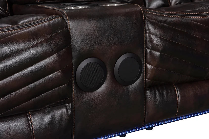 S2021 Lucky Charm Sectional (Brown) Bluetooth Speakers