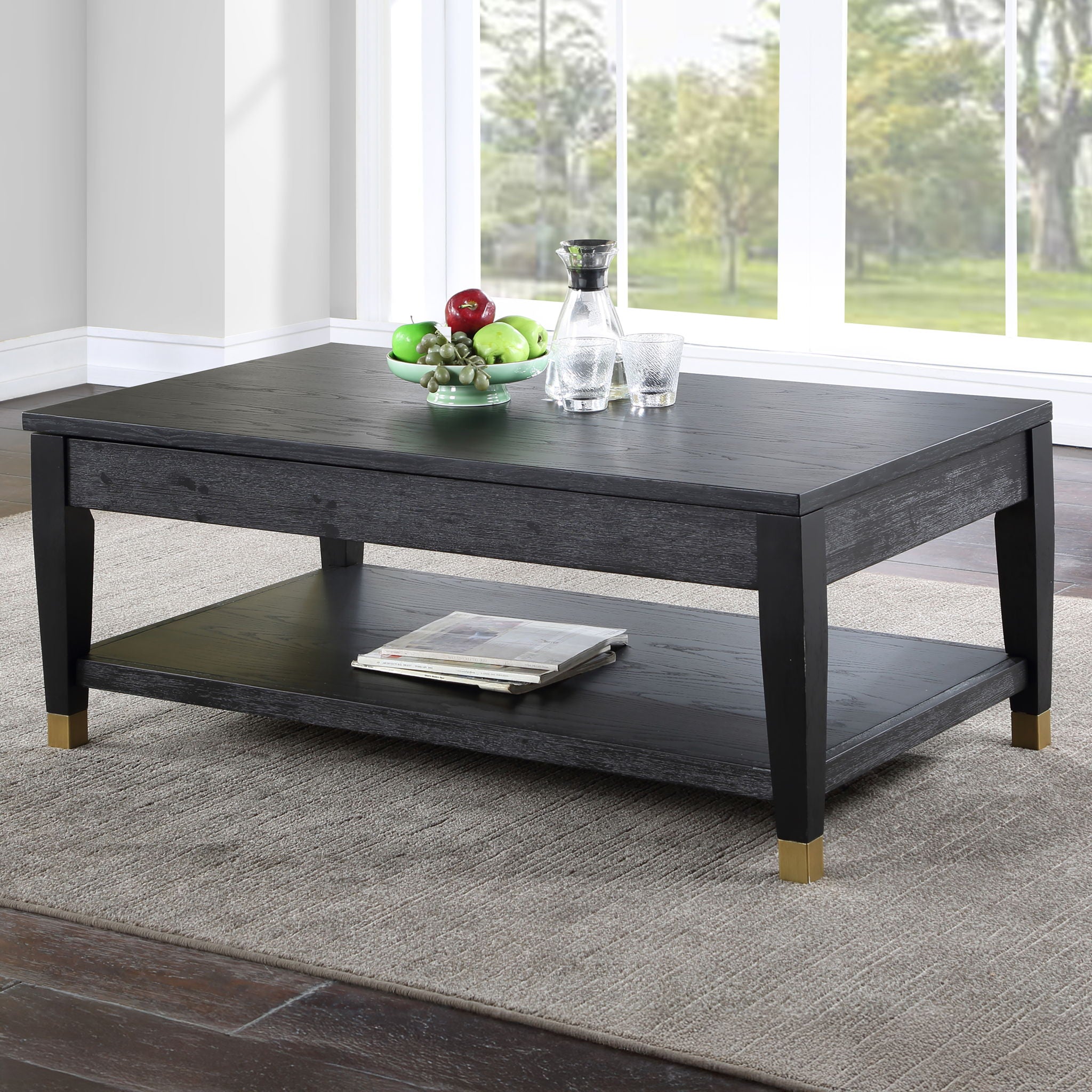 Yves - Lift-Top Coffee Table - Black