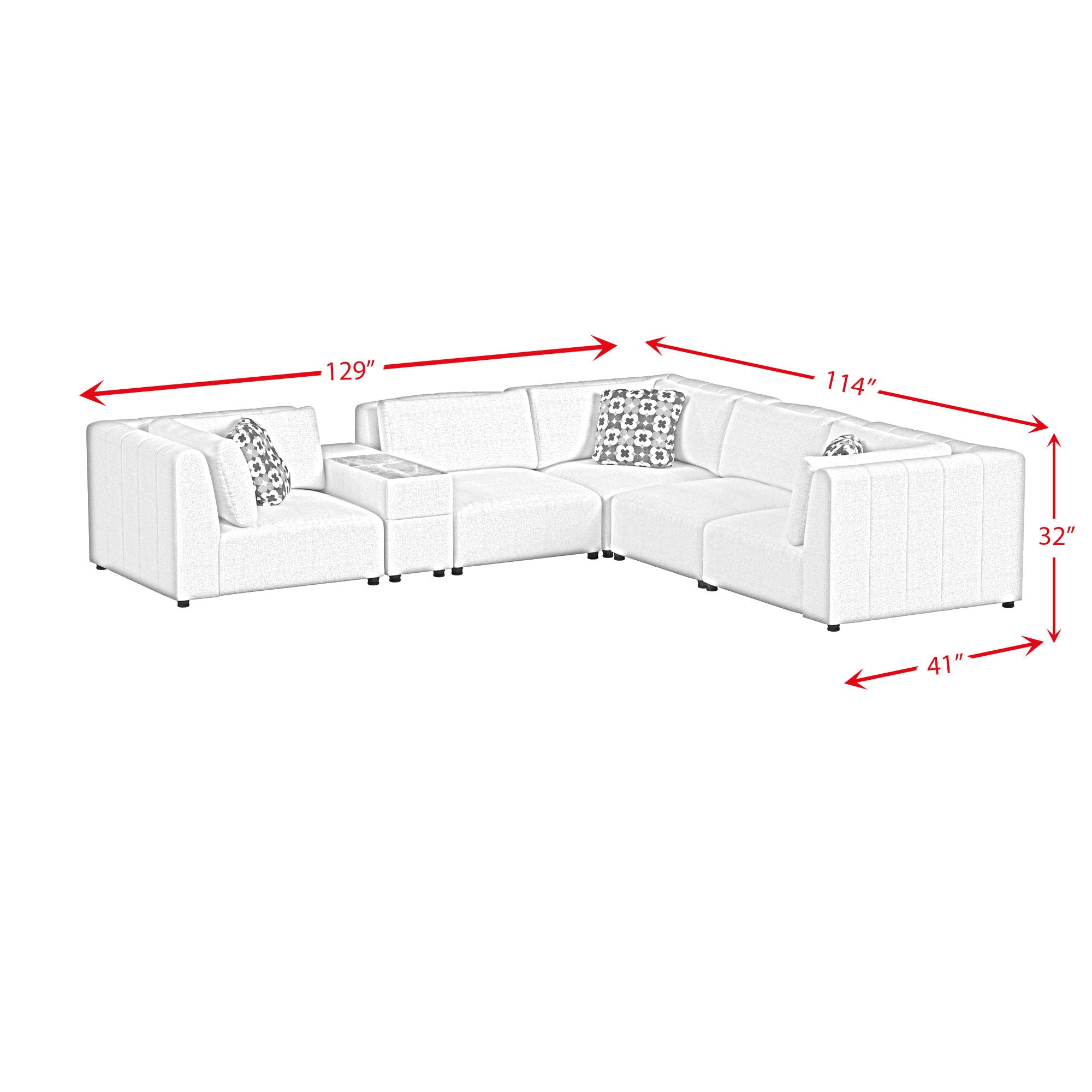 Zandara - Modular Set Sectional