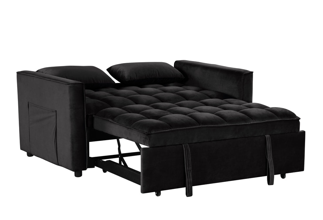 Relax Black Sleeper Sofa - Futon