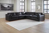 Ashley 309-02 - 5PC Genuine Leather Sectional Set