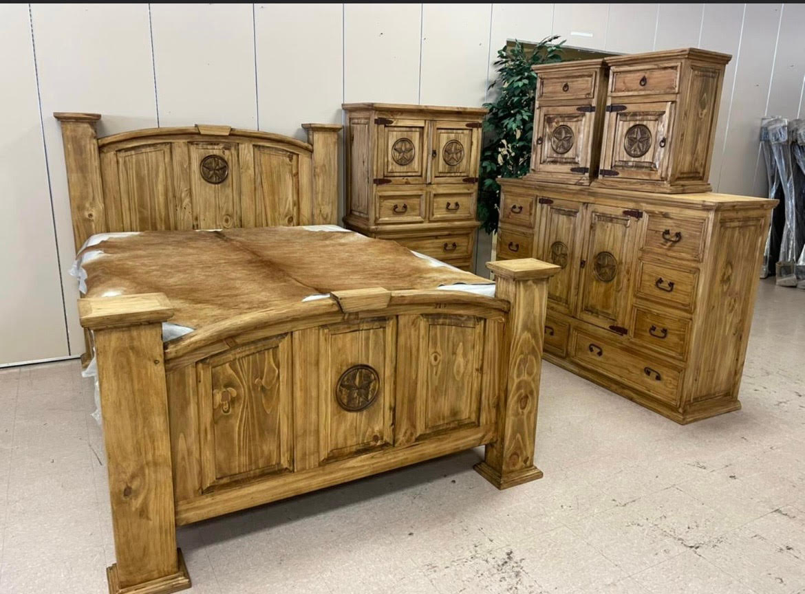 Crazy Low Price - Mansion Honey Star Queen or King 6 Pc Bedroom Set