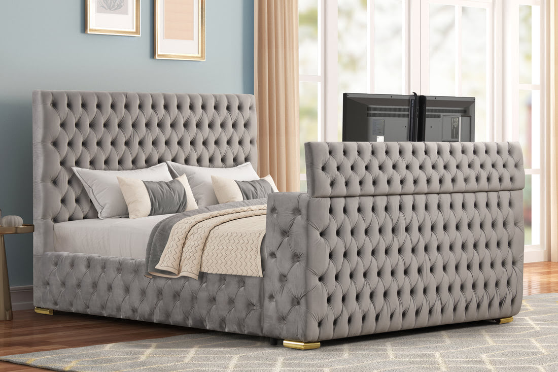 Destiny Future Gray Platform Bed - Queen, King (Copy) (Copy)