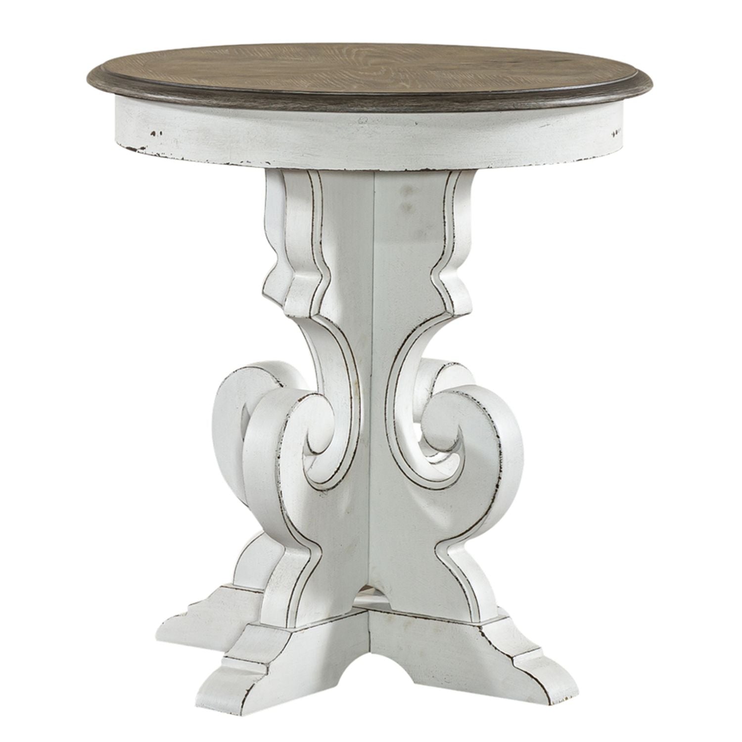Magnolia Manor Round End Table W22 x D22 x H24