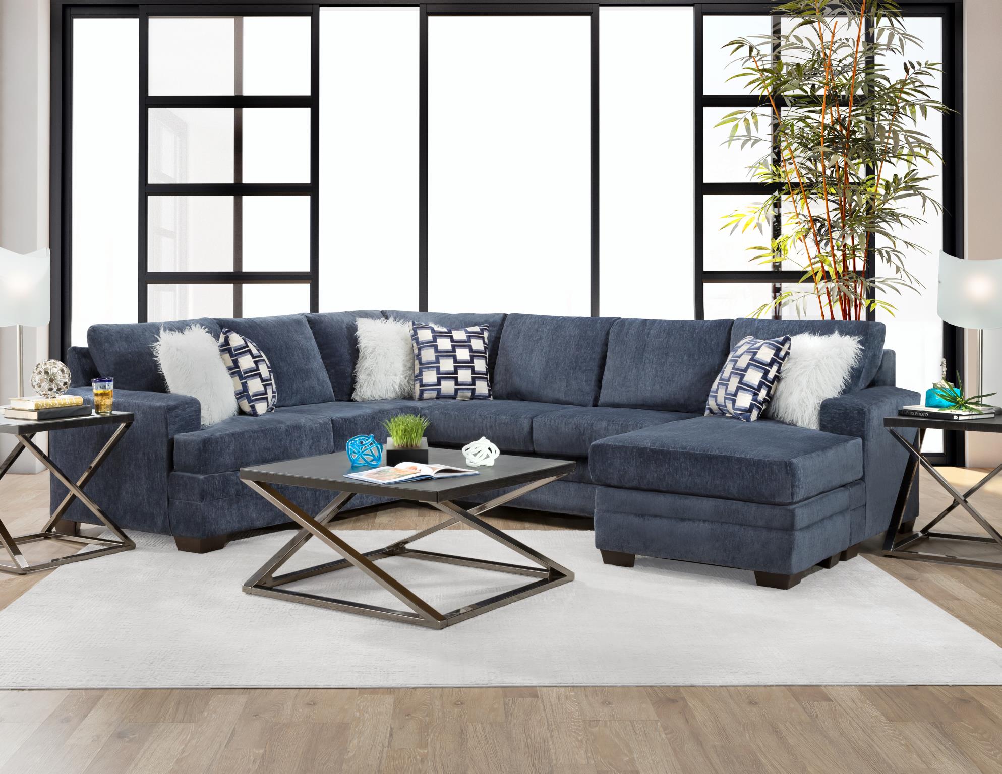 2760 SECTIONAL With Reversible Chaise 4 colors to Choose from