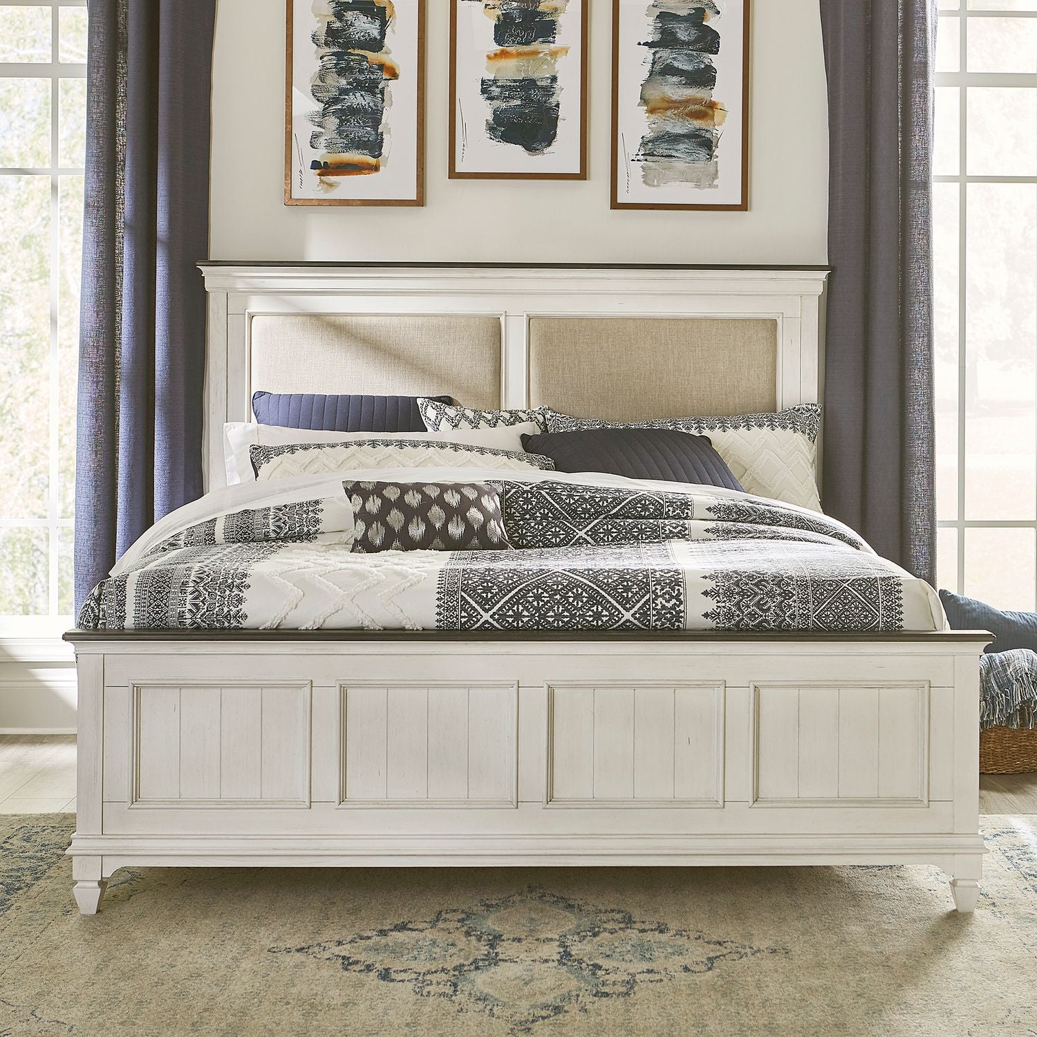 Allyson Park 417-BR Upholstered Headboard Bedroom Collection from Liberty Furniture