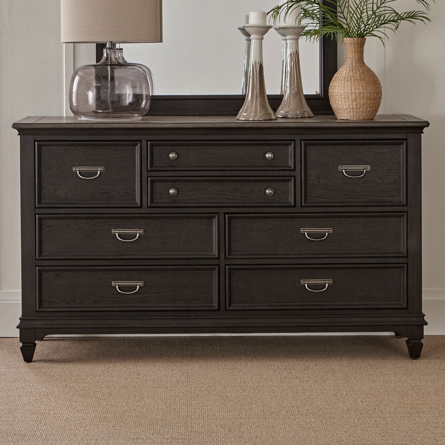 Allyson Park 417B-BR Black Panel Bedroom Collection from Liberty Furniture