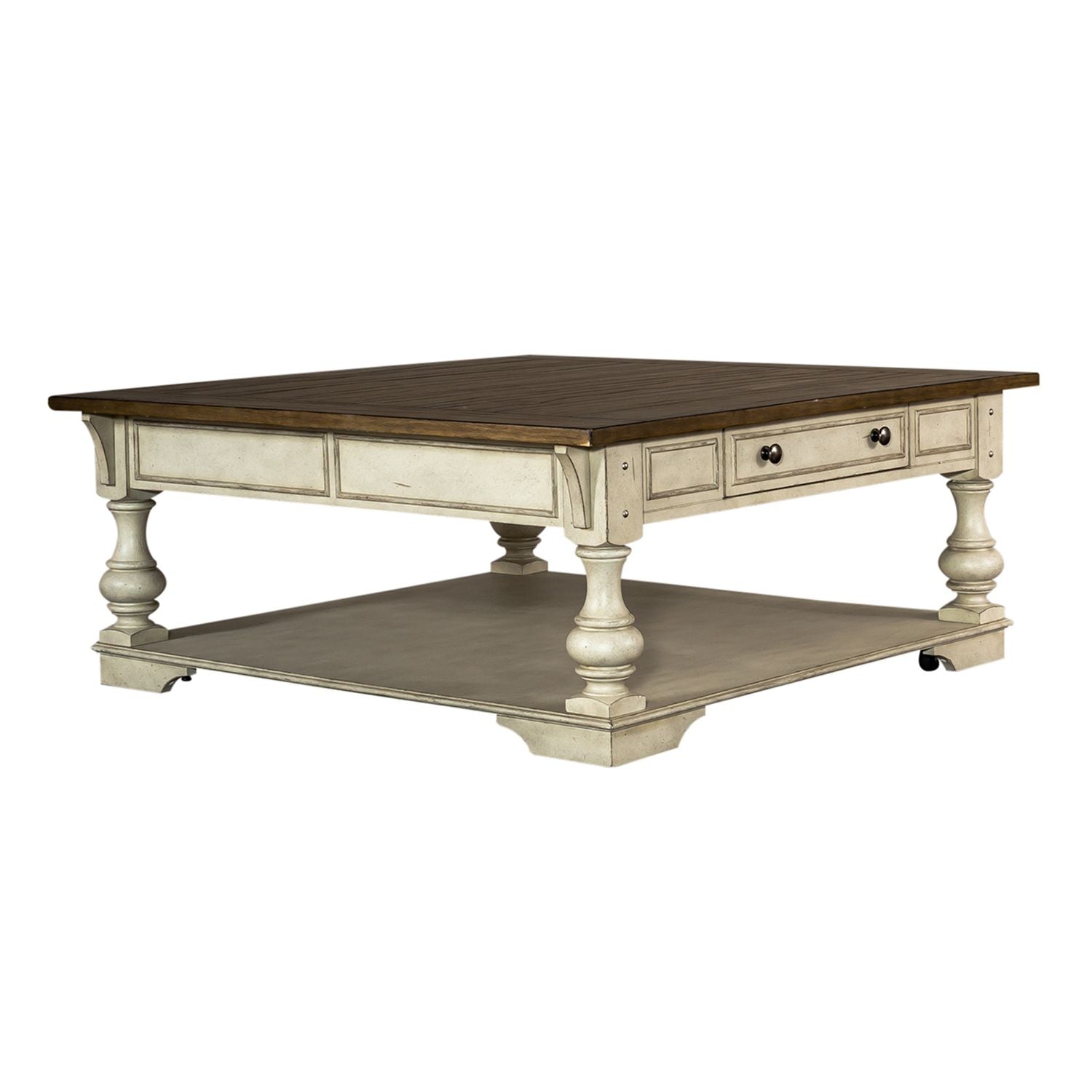 Morgan Creek Drawer Square Cocktail Table by Liberty Furniture