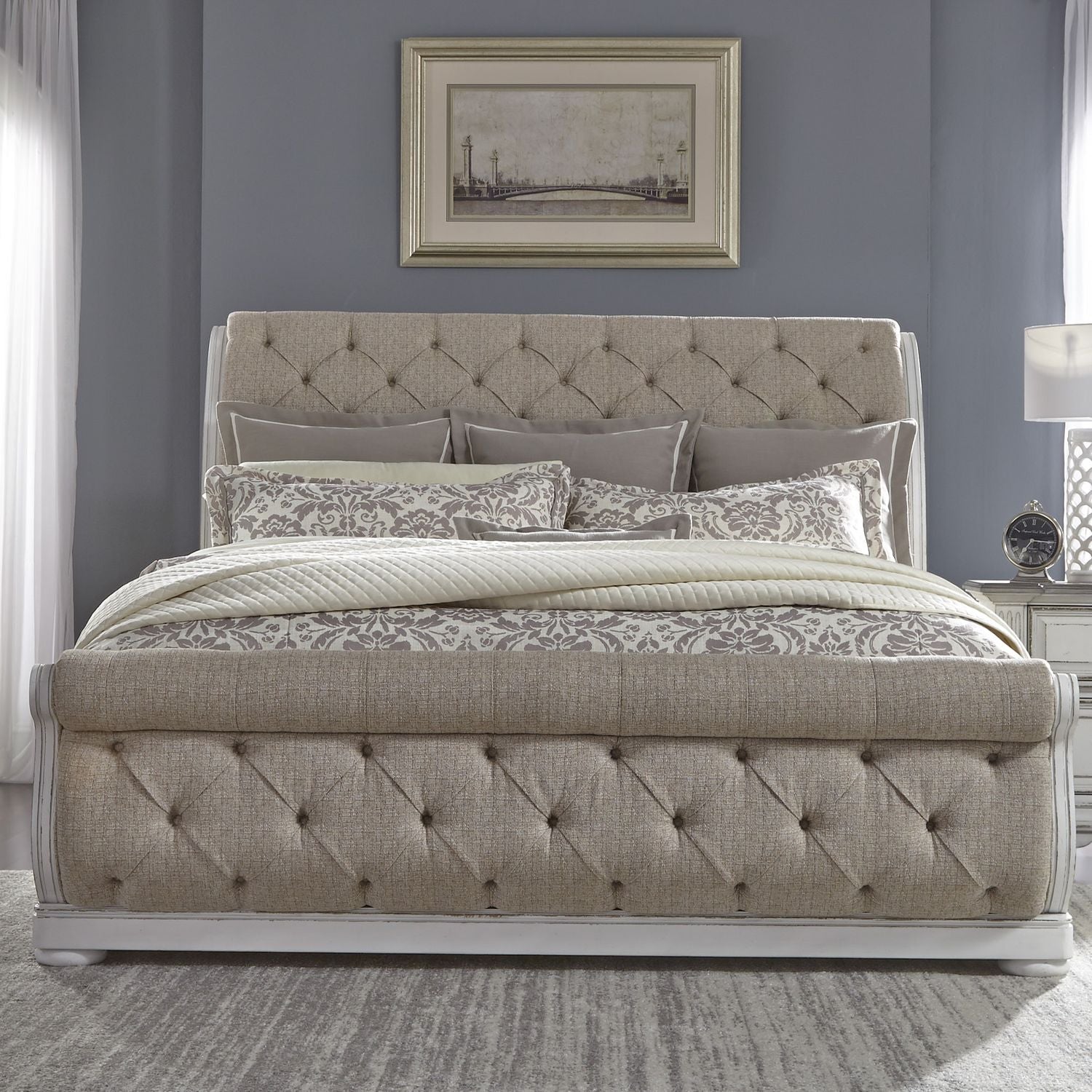 Abbey Park 520-BR Upholstered Sleigh Bedroom Collection from Liberty Furniture