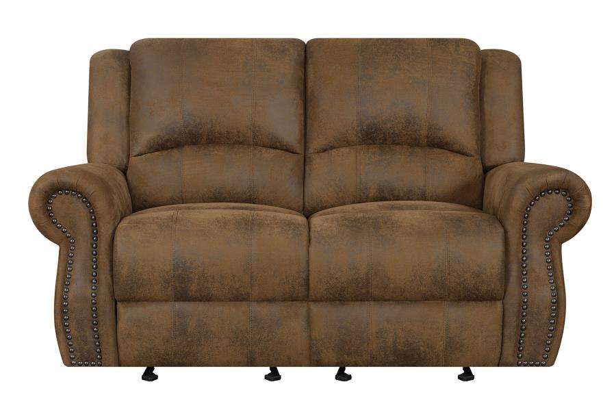 Sir Rawlinson Upholstered Living Room Set Buckskin Brown SOFA/LOVE
