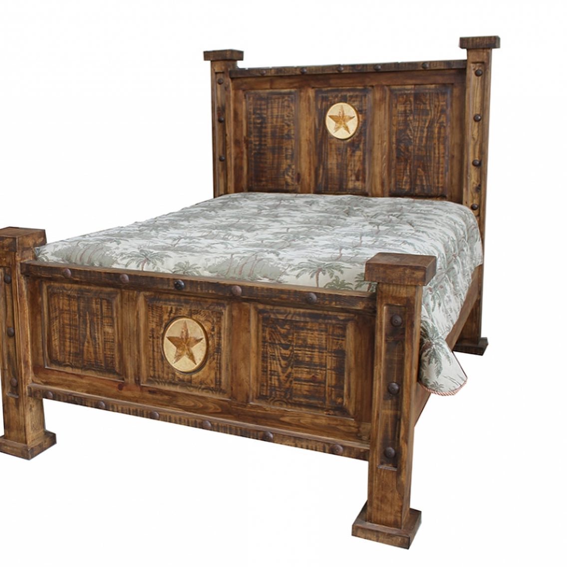 Laredo Rustic Bedroom Collection with Marble Star