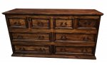 MANSION ANTIQUE BROWN RUSTIC BEDROOM COLLECTION WITH STAR. CROSS or PLAIN