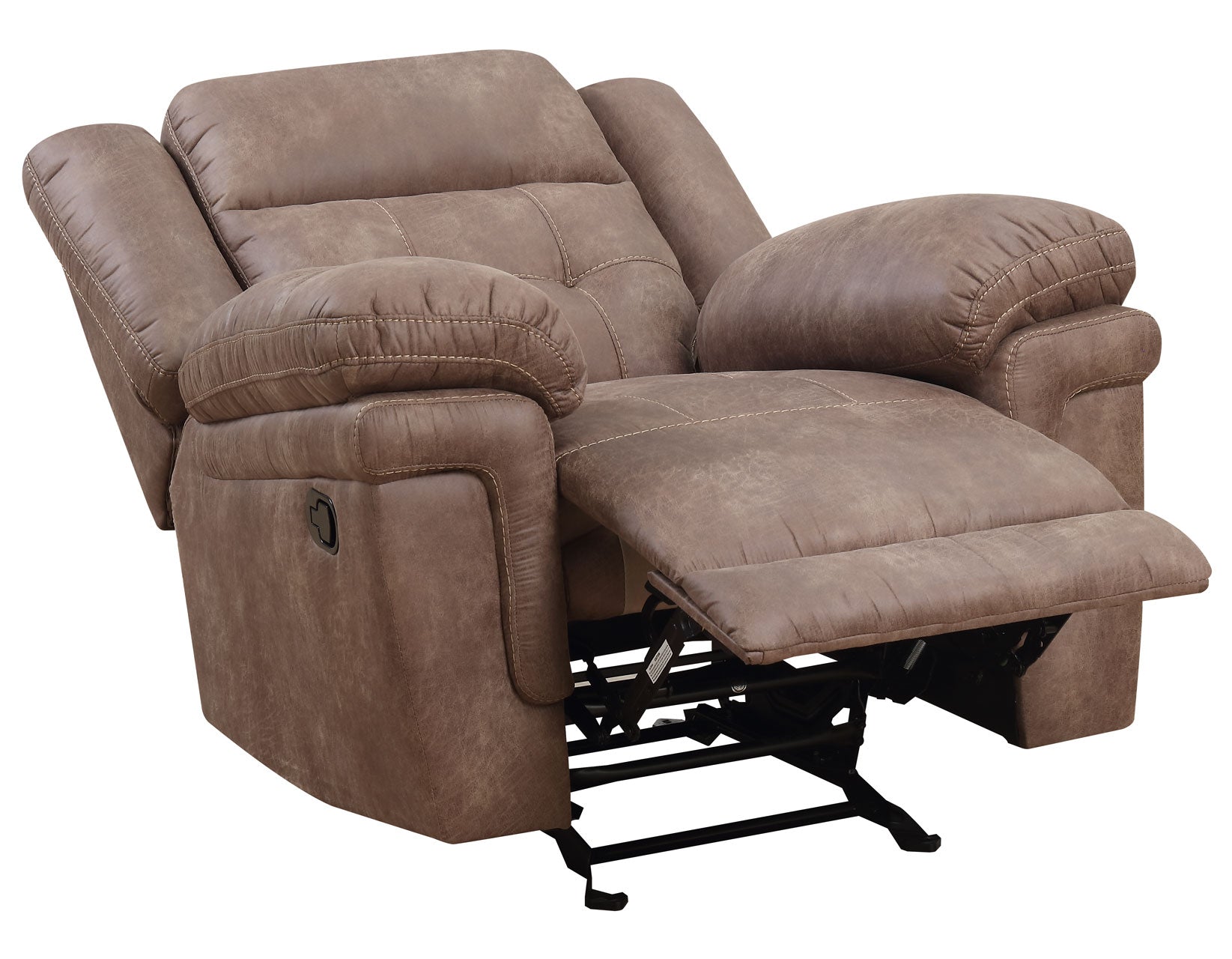 Anastasia Cocoa 3 Piece Manual Motion Set(Sofa, Loveseat & Chair) by Steve Silver