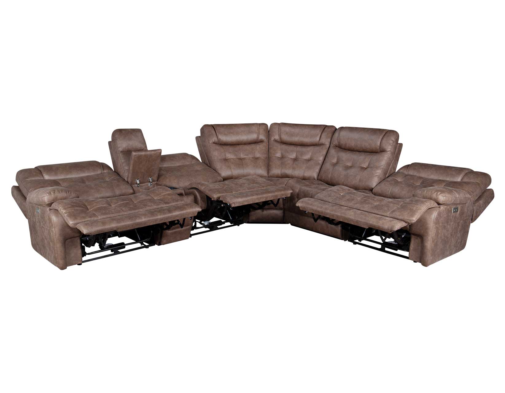 Arlington 6-Piece Dual-Power Reclining Sectional by Steve Silver