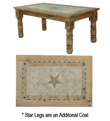 #MES064TS Marble Star Honey Rustic Dining Room Collection