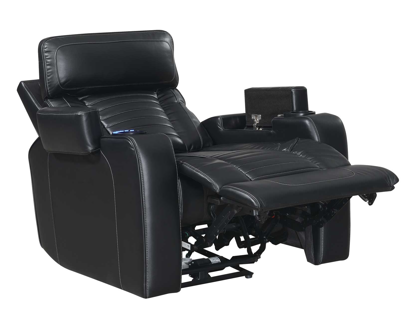 Lavon Dual-Power Leatherette Recliner by Steve Silver