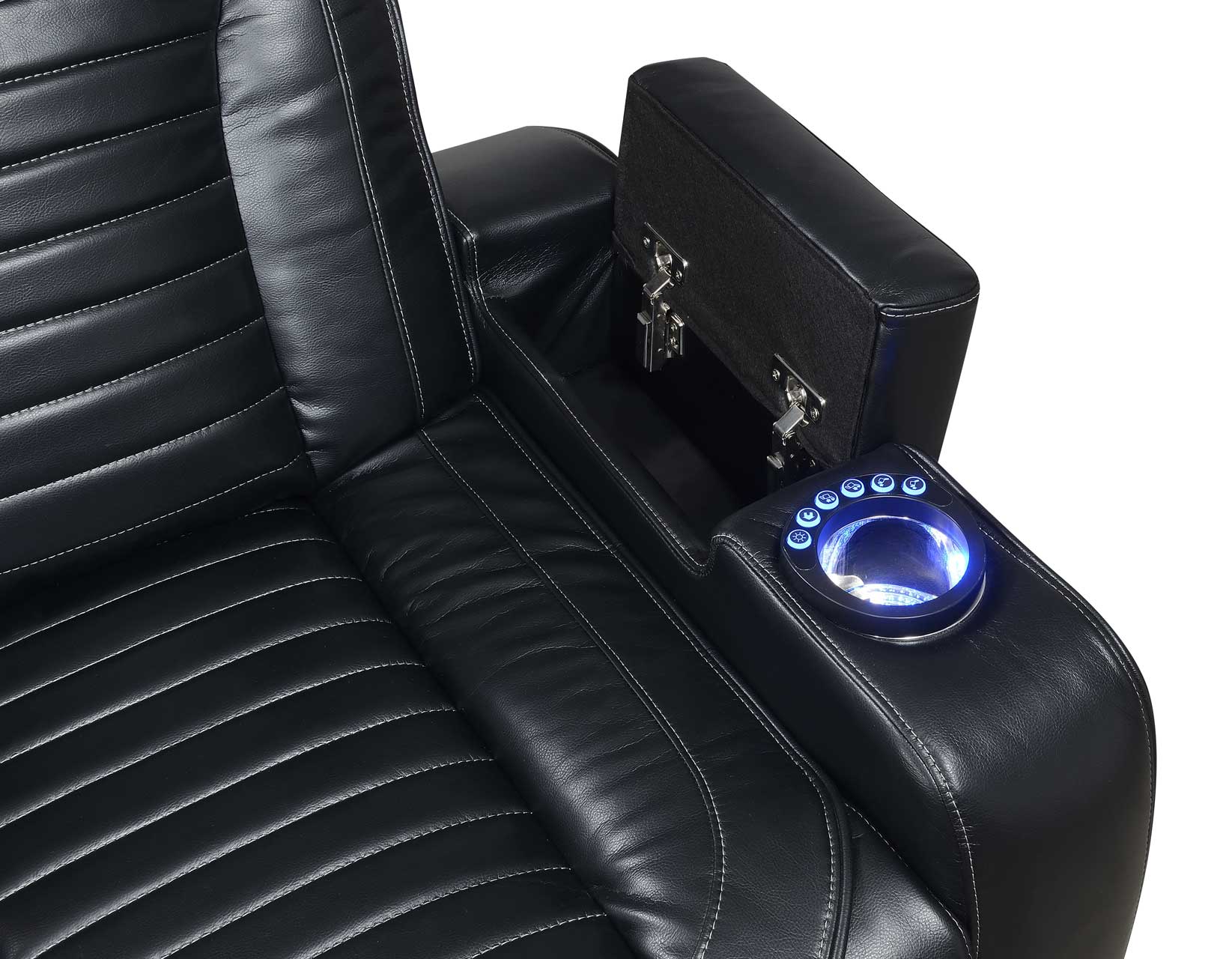Lavon Dual-Power Leatherette Recliner by Steve Silver