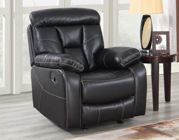 Squire 3pc Set Manual Motion Upholstery Collection (Sofa, Loveseat & Chair)