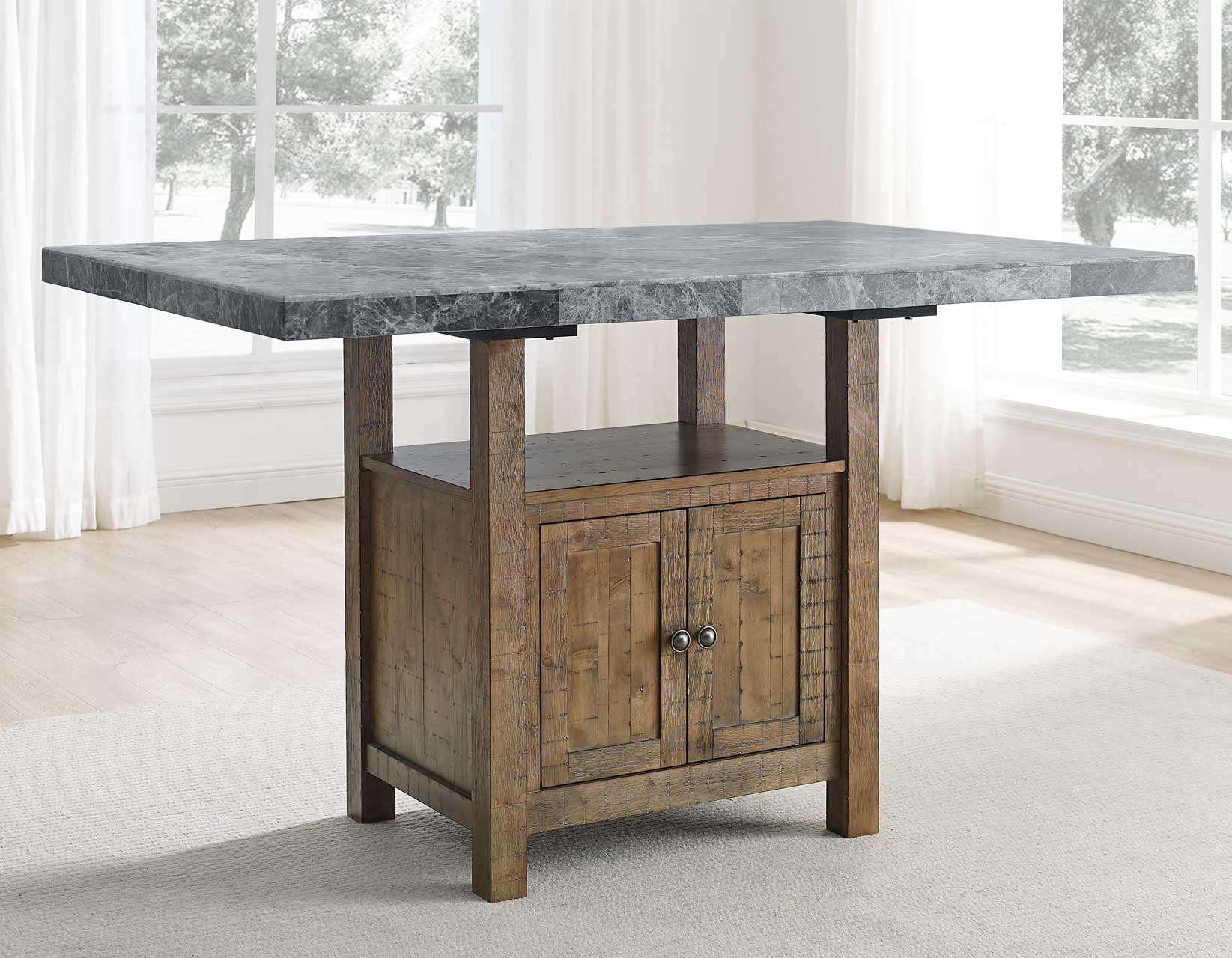 Grayson Marble Top Counter Storage Dining Collection by Steve silver