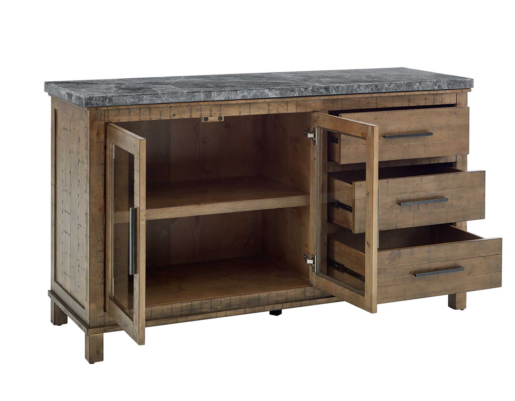 Grayson Marble Top Counter Storage Dining Collection by Steve silver
