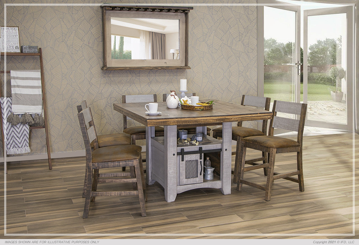 PUEBLO GRAY COUNTER HEIGHT Dining Set Model: IFD3401COUNT BY IFD