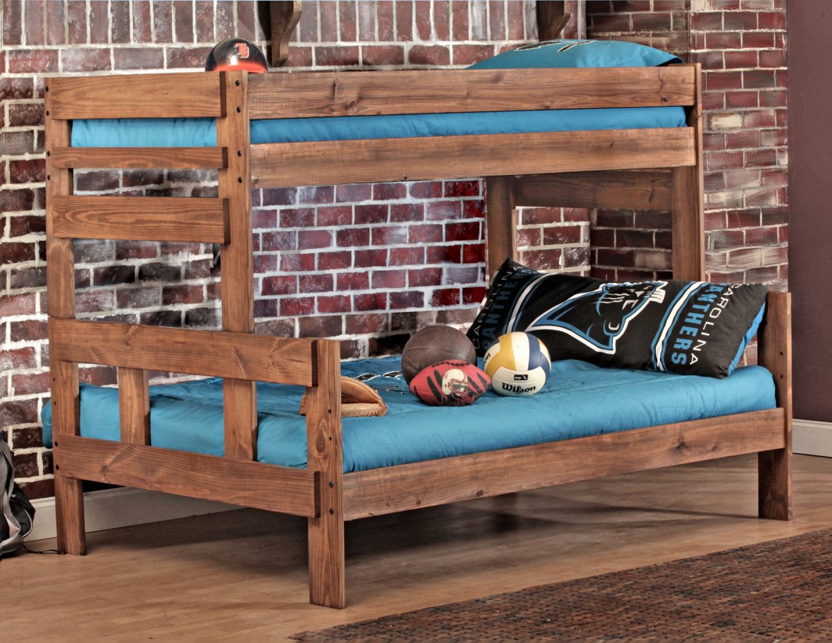 6006 TWIN OVER FULL STACKABLE Bunk Beds - Solid Wood