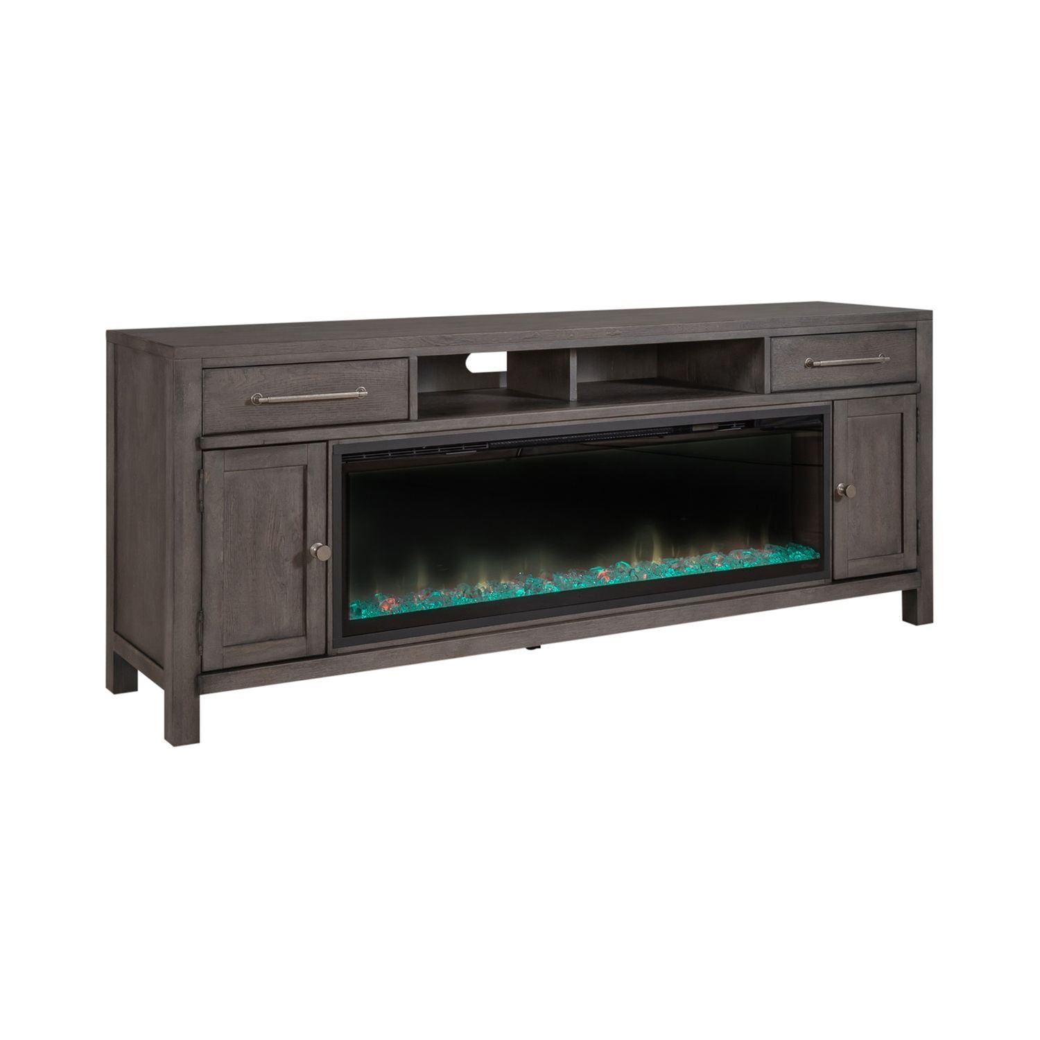 Modern Farmhouse 406 -78 Inch Fireplace TV Console by Liberty Furniture