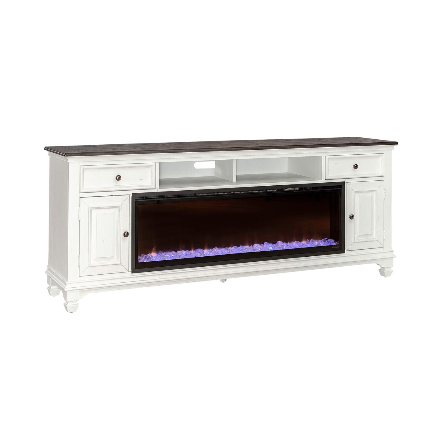 Allyson Park 417 80 Inch Fireplace TV Consoles by Liberty Furniture